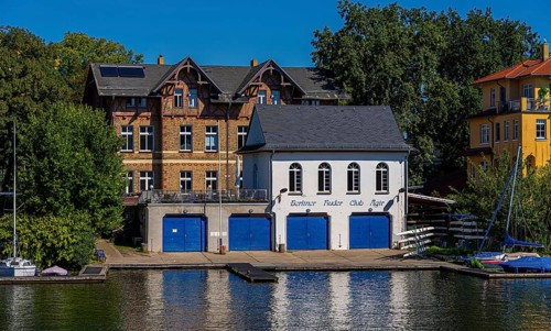 Old villas and new apartment buildings