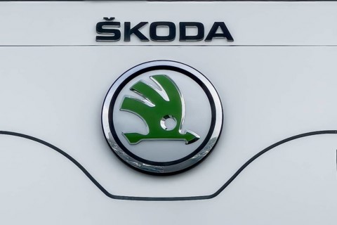 Logo of Czech car brand Car manufacturer Engine manufacturer Skoda today wholly owned subsidiary Part of integrated in company Volkswaqgen AG VW Group VW Group
