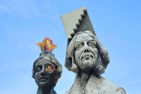 Sculpture Chariot Montreal by Juergen Goertz 1989