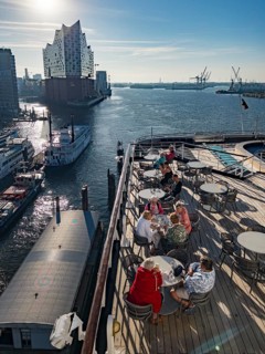 Tea Time on the Lido Deck of the cruise ship Vasco da Gama