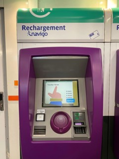 Charging station for smart card