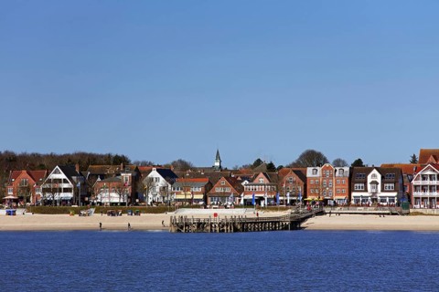 Beach of seaside resort at Wyk auf Foehr