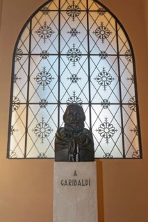 Bust of the freedom fighter Giuseppe Garibaldi