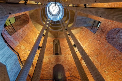 German Cathedral at Gendarmenmarkt Interior Staircase Berlin Germany