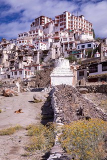 Courtyard of Chemrey Gompa