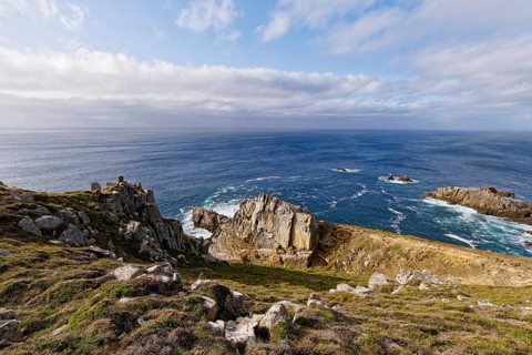 Rocky coast at Pointe de Brezellec