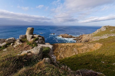 Rocky coast at Pointe de Brezellec