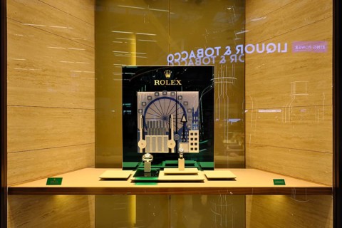 ROLEX shop window in the security area