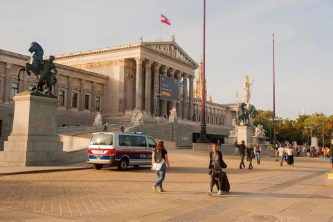 Parliament building in Vienna