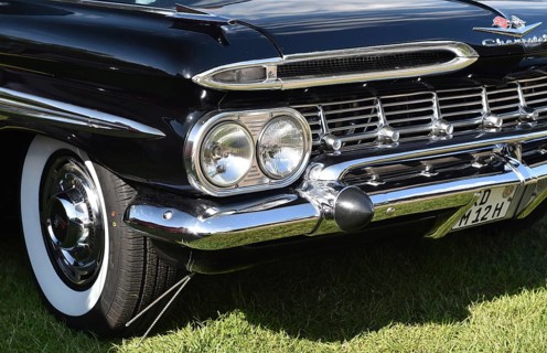 1958 Chevrolet Impala at classic car meeting