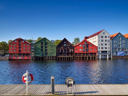 Historic warehouses in Trondheim