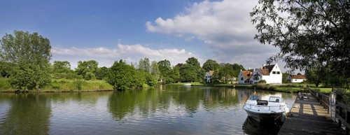 The river Lys at Sint-Martens-Latem