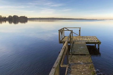 Wooden jetty at Grosser Ploener See