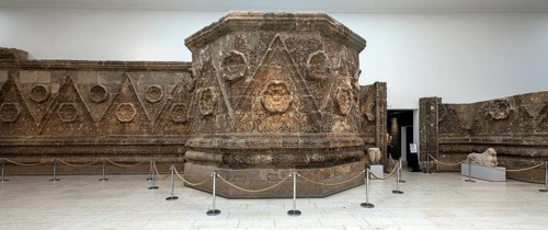 Mschatte Facade Jordan 5th-7th c. Pergamonmuseum Berlin Germany