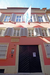 Friedrich Ebert House with flag