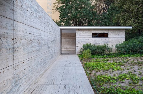 German Pavilion for 1929 International Exposition by Ludwig Mies van der Rohe