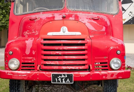 Red truck at Fire Station