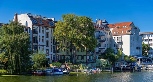 Residential building on the waterfront