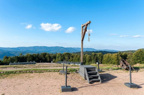 Execution site with gallows at the former Natzweiler-Struthof concentration camp