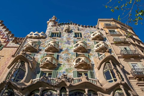 Low-angle view of facade