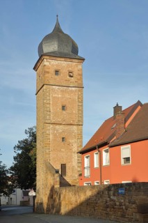 Historic owl tower on the town wall
