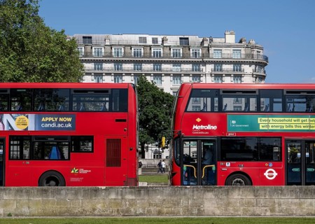 Double decker buses