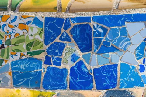 Art made of tiles