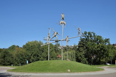 Sculpture Friedrich Hoelderlin by Peter Lenk 2003