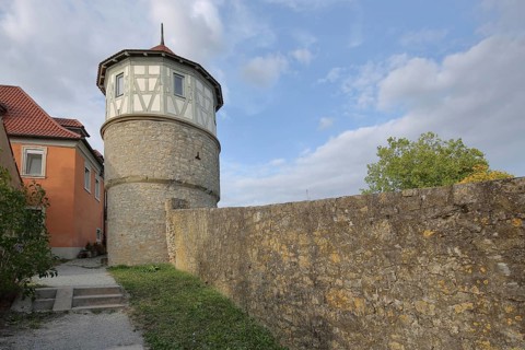 Historic tower and city wall