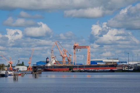 Industrial harbour