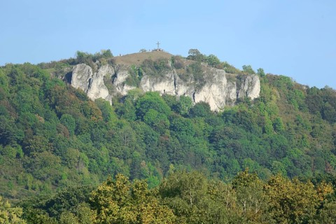 View of Walberla with summit cross