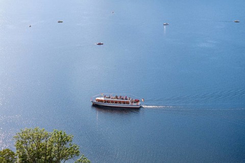 Excursion boat on Lake Titisee in the Black Forest
