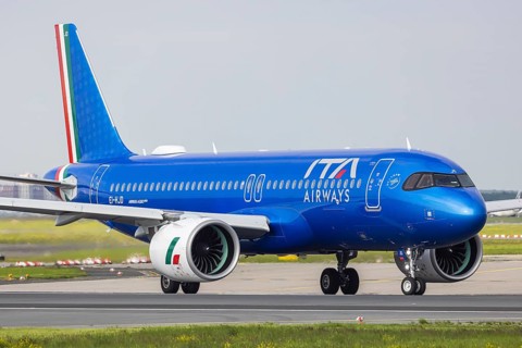 Aircraft on the runway