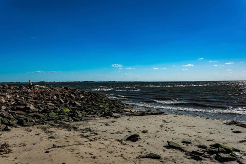 On the Millstone Trail towards the Dead Horse Bay off the Barren Island and Floyd Bennett Field. Brooklyn