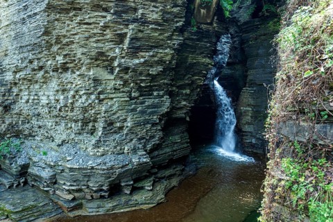 Watkins Glen State Park: Gorge Trail entrance and tunnel