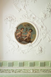Stucco ceiling and paintings