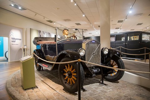 Historic vehicles at the Volvo Museum