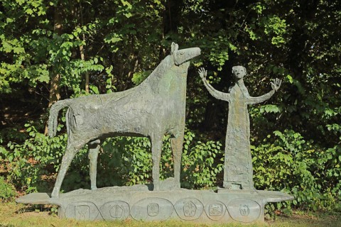 Sculpture The 7th Day of Creation by Heinrich Kirchner 1963