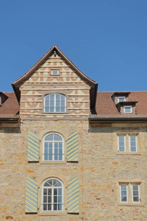 House facade of historic granary built 16th century