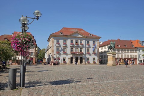 Town hall and monument to Prince Regent Luitpold of Bavaria