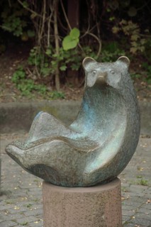 Sculpture ball bear by Peter Vollert 1991