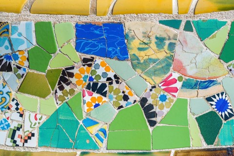 Art made of tiles