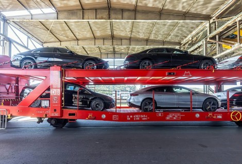 Modern car of a car train