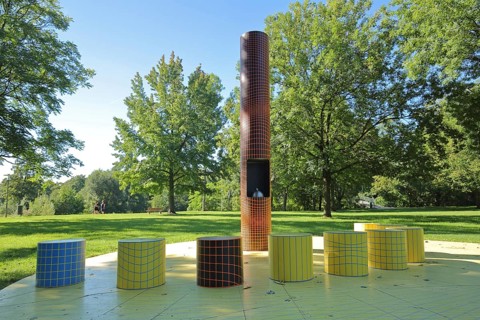 Sculpture nine to five by Tobias Rehberger 2014