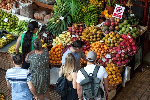 Exotic fruit stall