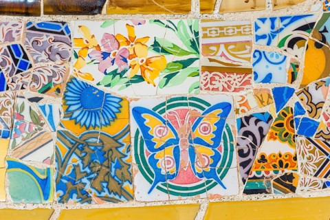 Art made of tiles