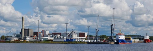 Industrial harbour