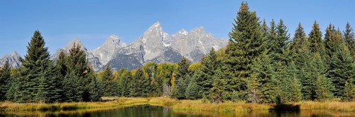 Teton Range in autumn