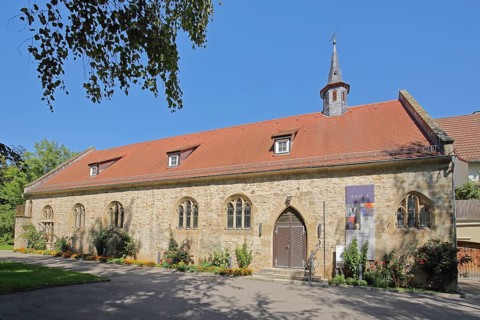 Historic monastery courtyard