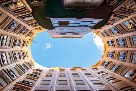 Low angle view of atrium